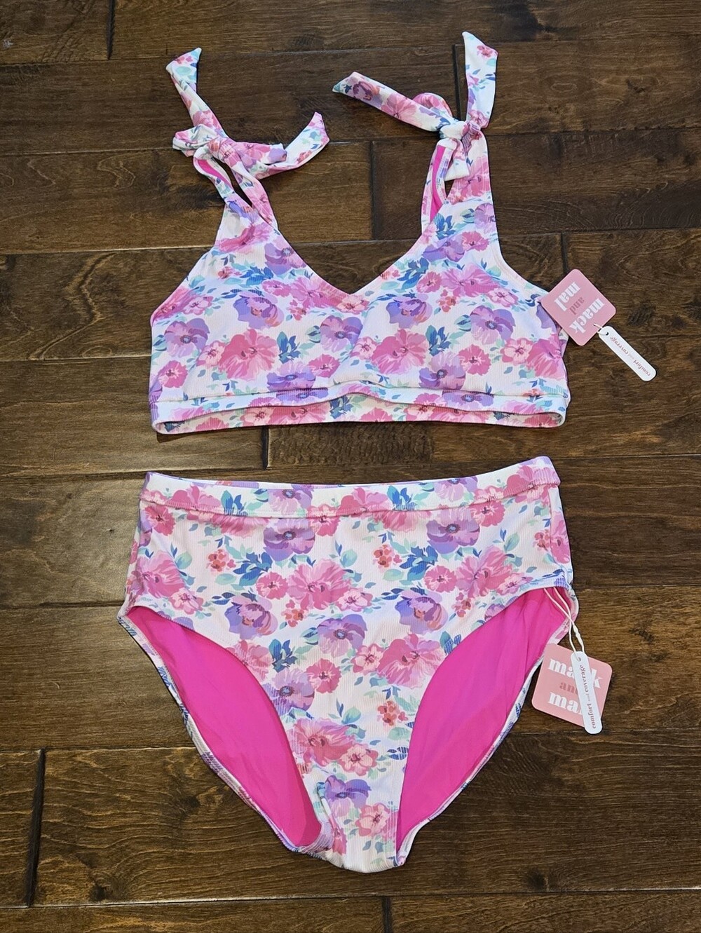 NWT Mack And Mal 2 Piece Swimsuit Size L